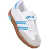Kiko Kids Renis Günlük Cırtlı Işıklı Kız Çocuk Spor Ayakkabı - Mavi - Beyaz