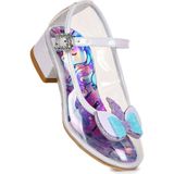Kiko Kids Rosella Unicorn Kız Çocuk Topuklu Abiye Şeffaf Ayakkabı - Beyaz