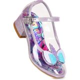 Kiko Kids Rosella Unicorn Kız Çocuk Topuklu Abiye Şeffaf Ayakkabı - Lila - Beyaz