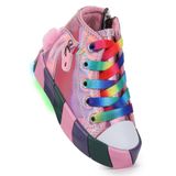 Kiko Kids Rosy Unicorn Fermuarlı Işıklı Kız Bebek Spor Ayakkabı