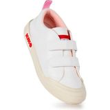Kiko Kids Suba Cırtlı Termo Taban Kız Bebek Günlük Spor Ayakkabı (Beyaz-Pudra)
