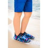 Kiko Kids Surfer Havuz Plaj Erkek Çocuk Deniz Ayakkabısı 7561 - Siyah