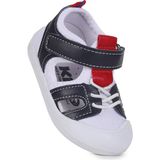 Kiko Kids Tapel Ilk Adım Cırtlı Erkek Bebek Sandalet - Lacivert - Beyaz - Kırmızı