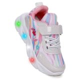 Kiko Kids Teno Cırtlı Işıklı Kız Bebek Spor Ayakkabı