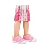 Kiko Kids Textile Cırtlı Kız Bebek Spor Ayakkabı Pembe