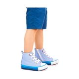 Kiko Kids Tinna Bağcıklı Erkek Bebek Boğazlı Keten Spor Ayakkabı Mavi