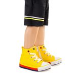 Kiko Kids Tinna Bağcıklı Erkek Bebek Boğazlı Keten Spor Ayakkabı