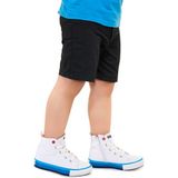 Kiko Kids Tinna Bağcıklı Erkek Çocuk Boğazlı Keten Spor Ayakkabı Beyaz - Mavi