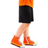 Kiko Kids Tinna Bağcıklı Erkek Çocuk Boğazlı Keten Spor Ayakkabı Turuncu