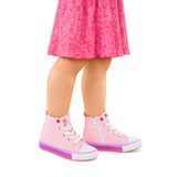 Kiko Kids Tinna Bağcıklı Kız Çocuk Boğazlı Keten Spor Ayakkabı