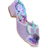 Kiko Kids UniBella Unicorn Kız Çocuk Topuklu Simli Abiye Terlik - Lila