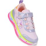 Kiko Kids Venzo Unicorn Işıklı Cırtlı Kız Çocuk Spor Ayakkabı - Lila