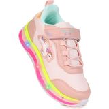 Kiko Kids Venzo Unicorn Işıklı Cırtlı Kız Çocuk Spor Ayakkabı - Pudra - Su Yeşili
