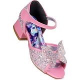 Kiko Kids Winged Unicorn Kız Çocuk Topuklu Abiye Ayakkabı - Pembe