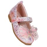 Kiko Kids Zoe Cırtlı Taşlı Fiyonk Kız Bebek / Çocuk Babet Ayakkabı