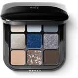 Kiko Milano 9 Renkli Göz Farı Paleti -05 Blue Variations Yüksek Pigmentli ve Uzun Süre Kalıcı - Karışık