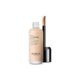 Kiko Milano Fondöten & Kapatıcı-Full Coverage 2-in-1 Foundation & Concealer-10 Warm Rose-Mat Saten Bitişli