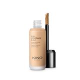 Kiko Milano Fondöten & Kapatıcı-Full Coverage 2-in-1 Foundation & Concealer-Warm Beige 55-Mat Saten Bitişli