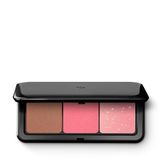 Kiko Milano KIKO Milano Multi Finish Trio Blush & Bronzer Palette 03 | Yüz Paleti, 1 Bronzlaştırıcı ve 2 Allık, Mat ve Metalik Kaplama