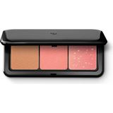 Kiko Milano KikoMilano 01 - Coral Renkli Multi Finish Trio Allık ve Bronzlaştırıcı Paleti, Doğal Görünüm ve Kolay Uygulama