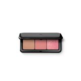 Kiko Multi Finish Trio Blush & Bronzer Palette 02, Mauve, Mat ve Metalik Bitişli Yüz Paleti