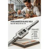 Kılavuz Kolu M1-M8 Ayarlı Vida Diş Açma Aparatı No:0 723240 - Çok Renkli