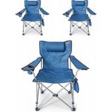 Kılıçaslan Camp Madfox 3'lü Chillseat Yastıklı Katlanabilir Kamp Sandalyesi Blue
