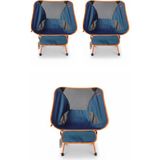 Kılıçaslan Camp Madfox 3'lü Foldmesh Mini Kompakt Katlanır Sandalye Seti Navy Spark