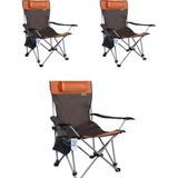 Kılıçaslan Camp Madfox 3'lü Prowler 3 Kademeli Yatabilen Kamp Sandalyesi Brown/orange