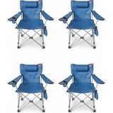 Kılıçaslan Camp Madfox 4'lü Chillseat Yastıklı Katlanabilir Kamp Sandalyesi Blue