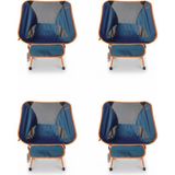 Kılıçaslan Camp Madfox 4'lü Foldmesh Mini Kompakt Sandalye Seti Navy Spark