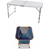 Kılıçaslan Camp Madfox Field Katlanır Kamp Masası Beyaz +1 Adet Foldmesh Katlanır Sandalye Navy Spark