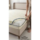 Kılıf Bambu 90x190 Yatak Kılıfı Koruyucusu Örtüsü Fermuarlı Kapitone Fit Zippered Mattress Cover
