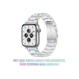 kılıf benim Apple Watch için Uyumlu Hologram Şeffaf Baklalı Kordon 42 mm 44 mm 45 mm 49 mm Uyumlu