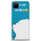 Kılıf HD Baskılı Kılıf + SERAMİK TAM KAPLAYAN EKRAN KORUYUCU 152 Siyah - Altın Realme C25Y ile uyumlu