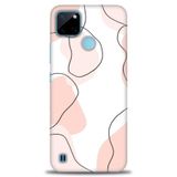 Kılıf HD Baskılı Kılıf + SERAMİK TAM KAPLAYAN EKRAN KORUYUCU 180 Beyaz - Mavi Realme C25Y ile uyumlu