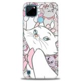 Kılıf HD Baskılı Kılıf + SERAMİK TAM KAPLAYAN EKRAN KORUYUCU 216 Beyaz Realme C25Y ile uyumlu