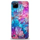 Kılıf HD Baskılı Kılıf + SERAMİK TAM KAPLAYAN EKRAN KORUYUCU 325 Beyaz - Kırmızı - Siyah Realme C25Y ile uyumlu