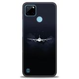 Kılıf HD Baskılı Kılıf + SERAMİK TAM KAPLAYAN EKRAN KORUYUCU 381 Beyaz - Pembe Realme C25Y ile uyumlu