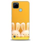 Kılıf HD Baskılı Kılıf + SERAMİK TAM KAPLAYAN EKRAN KORUYUCU 78 Beyaz - Koyu Mor Realme C25Y ile uyumlu