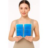 (Kılıf Hediyeli) 2'li Set 13X26 cm Soğuk & Sıcak Kompres Jel Paketi Termojel Buz Paketi Tekrar Kullanılabilir Ağrı Giderici Jel Ped
