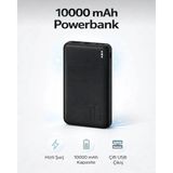 Kılıf House 10.000 Mah 2.4A Çift USB Çıkışlı LED Göstergeli Powerbank Taşınabilir Şarj Cihazı - Siyah