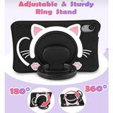 Kılıf House Kedi Karakterli Dayanıklı Çocuk Tablet Kılıfı Standlı Eğlenceli Koruyucu Kapak - Galaxy Tab A9 Plus 11'' - 001-Renkli