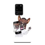 Kılıf Merkezi 451 Samsung Galaxy S20 Ultra SM-G988B Sevimli Köpek Baskılı Silikon Kılıf