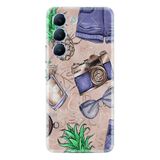 kilifland 12 Lite İle Uyumlu Kılıf Desenli Silikon Ananas Camera Glass 1357