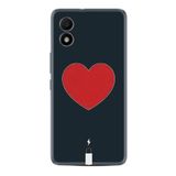 Kılıfland 303 Telefon Kılıfı, Resimli Desenli Baskılı Silikon, Mavi, Kalp Motifli