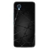 Kılıfland Alcatel 1 2022 ile Uyumlu Silikon Kılıf, Dikenli Tel Desen, Siyah