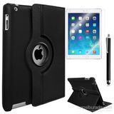 Kılıfland Apple İpad Air 360 Standlı Film+Kalem Siyah Kılıf