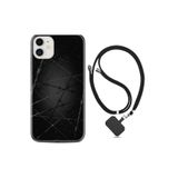 kilifland Apple Iphone 12 Mini ile Uyumlu Kılıf Silikon Desen Boyun Askılı Dikenli Tel 1779