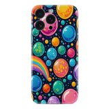 Kılıfland Apple iPhone 16 Pro Kılıf, Boutique Baskılı Balonlar Desenli, Renkli
